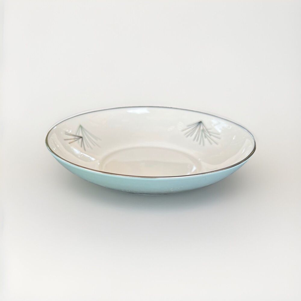 Franciscan SILVER PINE Atomic Coupe Soup Bowl 7 3/8", Mid Century Modern Vintage